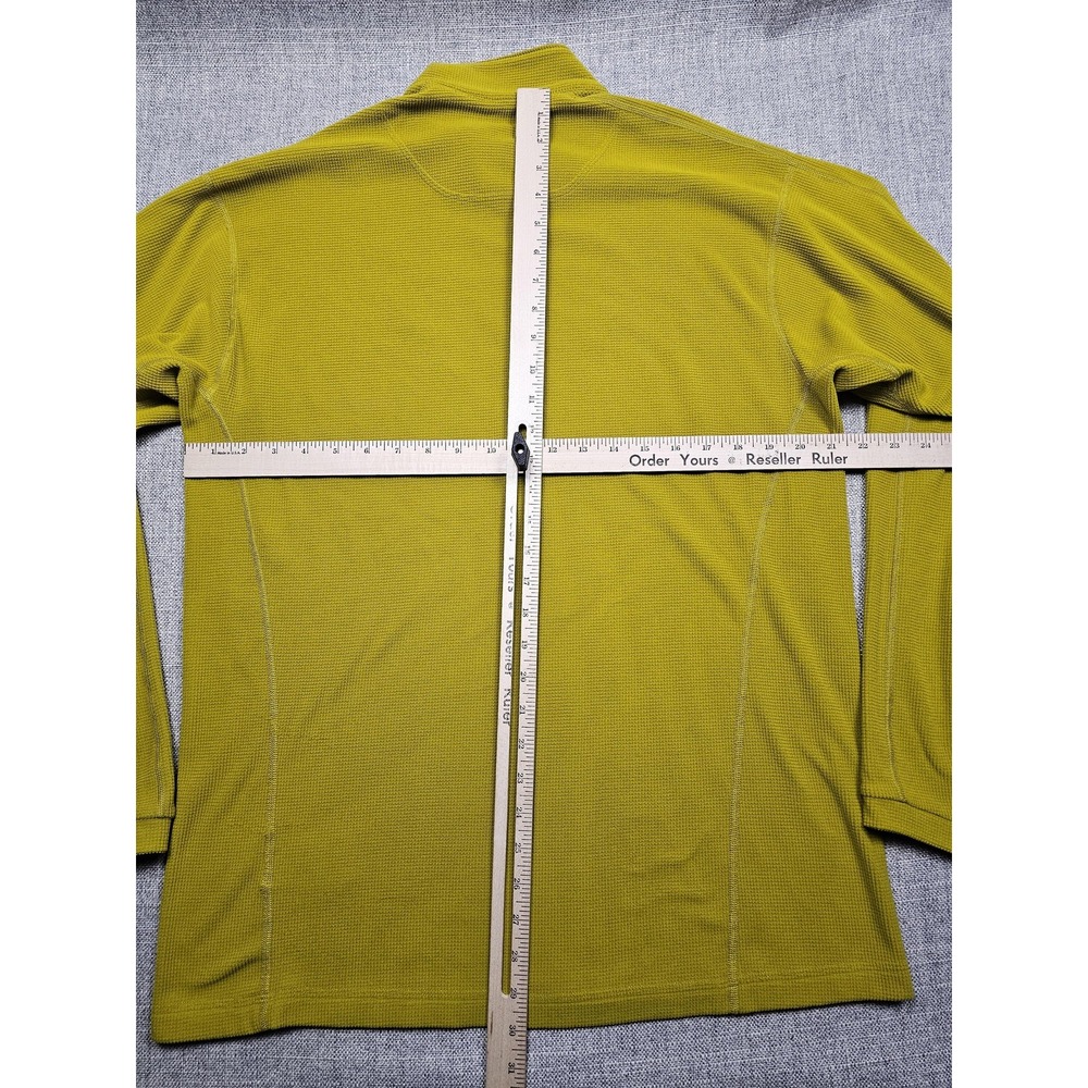 Arcteryx Delta LT Pullover Mens Large Dark Mustard 1/4 Zip Micro Grid - Picture 6 of 7